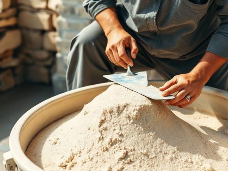 Dosage d&rsquo;un mortier chaux et sable : les proportions selon l&rsquo;ouvrage