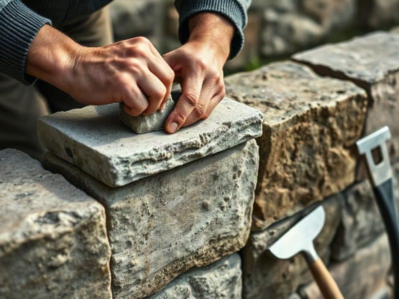 Quel mortier pour un mur en pierre extérieur ?